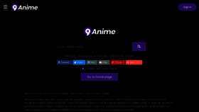 What 9anime.vc website looked like in 2022 (2 years ago)
