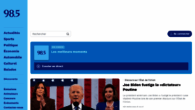 What 985fm.ca website looked like in 2022 (4 years ago)