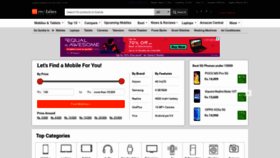 What 91mobiles.com website looked like in 2022 (2 years ago)
