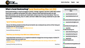 What 99bookmarking.com website looked like in 2022 (2 years ago)