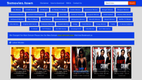 What 9xmovies.town website looked like in 2022 (2 years ago)