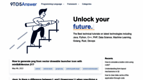 What 9to5answer.com website looked like in 2022 (1 year ago)