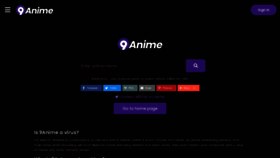 What 9anime.pe website looked like in 2022 (1 year ago)