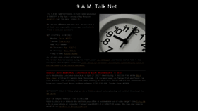 What 9amtalk.net website looked like in 2022 (1 year ago)