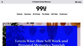 What 99u.com website looked like in 2022 (1 year ago)