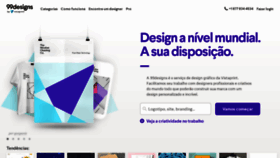 What 99designs.com.br website looked like in 2022 (1 year ago)
