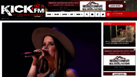 What 979kickfm.com website looked like in 2022 (1 year ago)