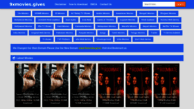 What 9xmovies.gives website looked like in 2022 (1 year ago)