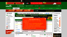 What 90bola.live website looked like in 2022 (1 year ago)