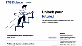 What 9to5science.com website looked like in 2022 (1 year ago)