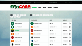 What 9jacash.com website looked like in 2022 (1 year ago)