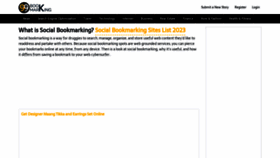 What 99bookmarking.com website looked like in 2023 (1 year ago)