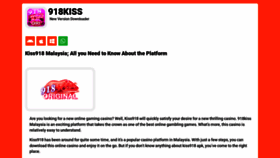 What 918kisspure.com website looked like in 2023 (1 year ago)