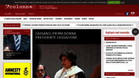 What 9colonne.it website looked like in 2023 (1 year ago)
