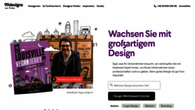 What 99designs.de website looked like in 2023 (1 year ago)