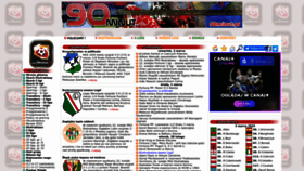 What 90minut.pl website looked like in 2023 (1 year ago)