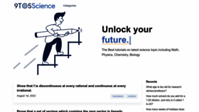 What 9to5science.com website looked like in 2023 (1 year ago)