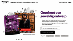 What 99designs.nl website looked like in 2023 (1 year ago)