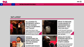 What 947.co.za website looked like in 2023 (This year)