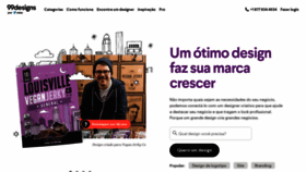 What 99designs.com.br website looked like in 2023 (This year)