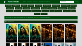 What 9kmovies.fan website looked like in 2023 (This year)