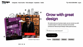 What 99designs.ie website looks like in 2024 