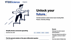 What 9to5science.com website looks like in 2024 