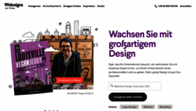 What 99designs.de website looks like in 2024 