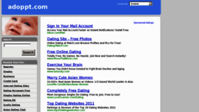 What Adoppt.com website looked like in 2011 (12 years ago)