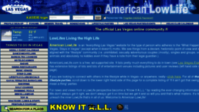 What Americanlowlife.com website looked like in 2011 (12 years ago)