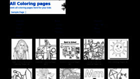 What Allcoloring.com website looked like in 2011 (12 years ago)