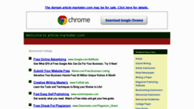 What Article-marketer.com website looked like in 2011 (12 years ago)