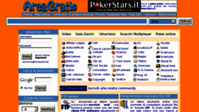 What Areagratis.it website looked like in 2011 (12 years ago)