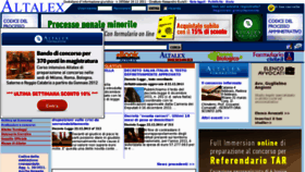 What Altalex.it website looked like in 2011 (12 years ago)