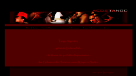 What Acostango.de website looked like in 2011 (12 years ago)