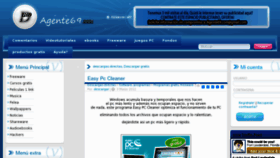 What Agente69.com website looked like in 2011 (13 years ago)