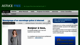 What Astucefree.com website looked like in 2011 (12 years ago)