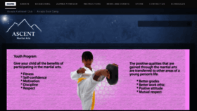 What Ascentmartialarts.com website looked like in 2012 (12 years ago)