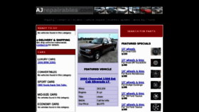 What Ajrepairables.com website looked like in 2012 (12 years ago)