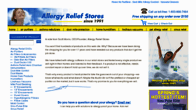 What Allergyreliefstore.com website looked like in 2012 (12 years ago)
