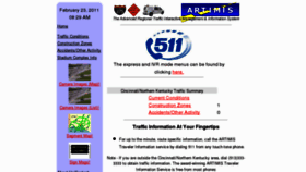 What Artimis.org website looked like in 2012 (12 years ago)