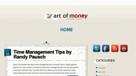 What Artofmoney.org website looked like in 2012 (12 years ago)
