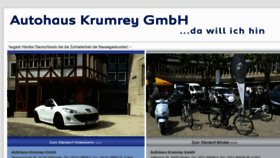 What Autohaus-krumrey.de website looked like in 2012 (12 years ago)