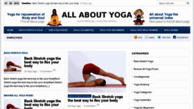 What Allaboutyoga.in website looked like in 2012 (12 years ago)