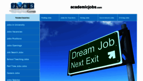 What Academicjobs.com website looked like in 2012 (12 years ago)