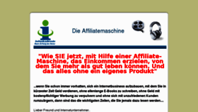 What Affiliatemaschine.de website looked like in 2012 (12 years ago)