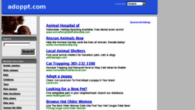 What Adoppt.com website looked like in 2011 (13 years ago)