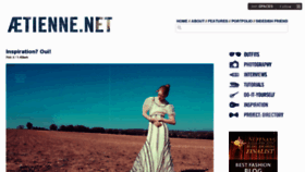 What Aetienne.net website looked like in 2012 (12 years ago)