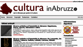 What Abruzzocultura.it website looked like in 2012 (12 years ago)