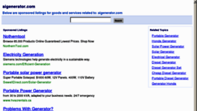 What Aigenerator.com website looked like in 2012 (12 years ago)